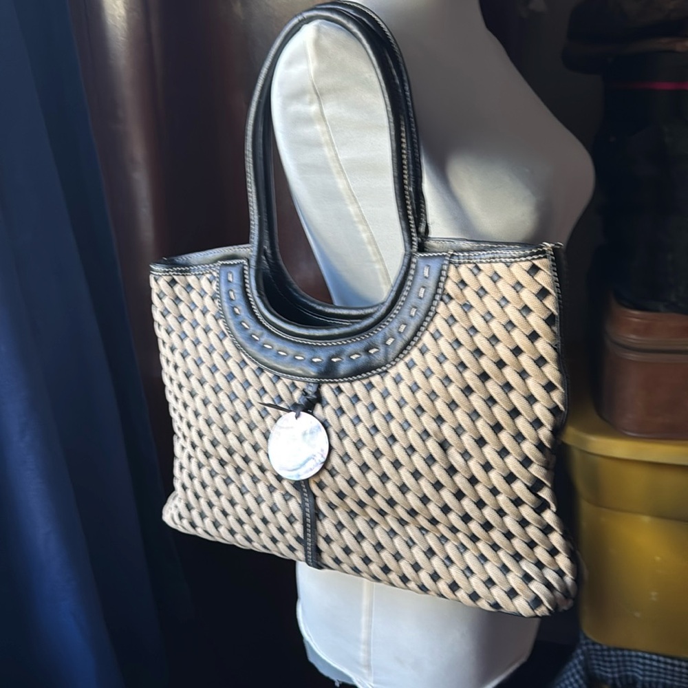 Woven Preston and York tote
